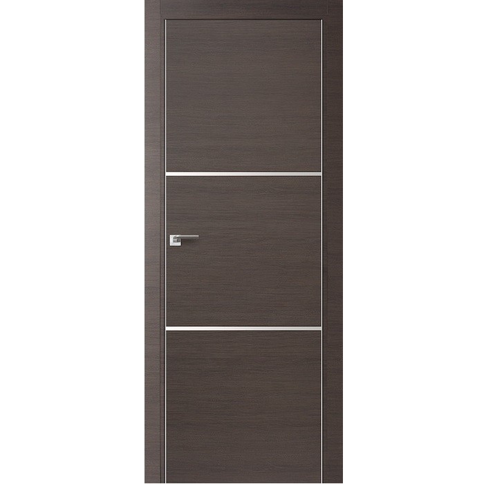 Дверное полотно Profil Doors 2Z экошпон Грей кроскут 2000х800 мм с врезкой под магнитный замок и скрытые петли