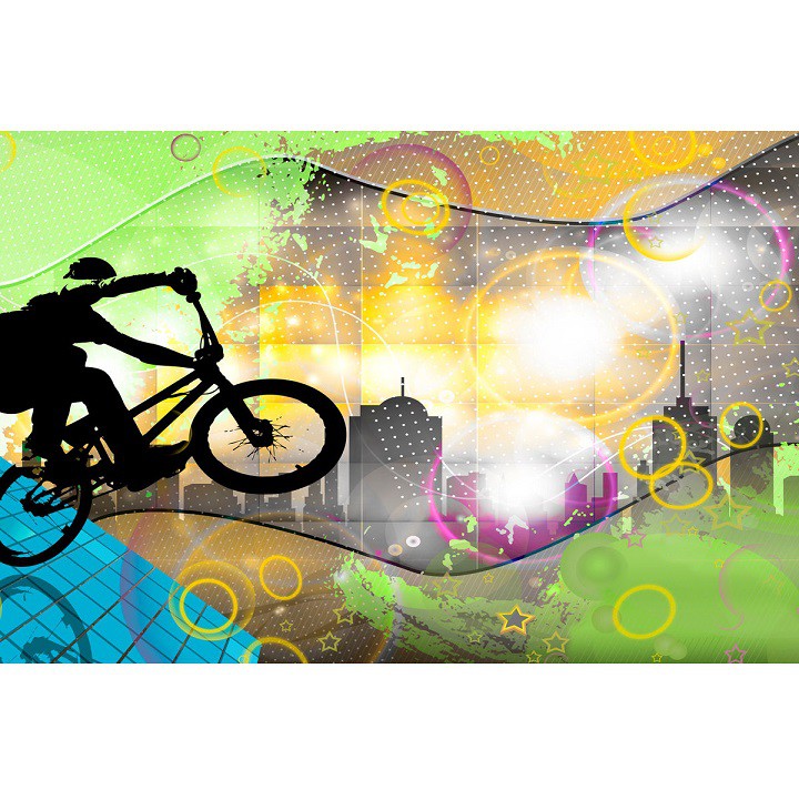 Фотообои виниловые на флизелиновой основе Decocode Велоспорт 13-0325-SG 2,5х1,3 м