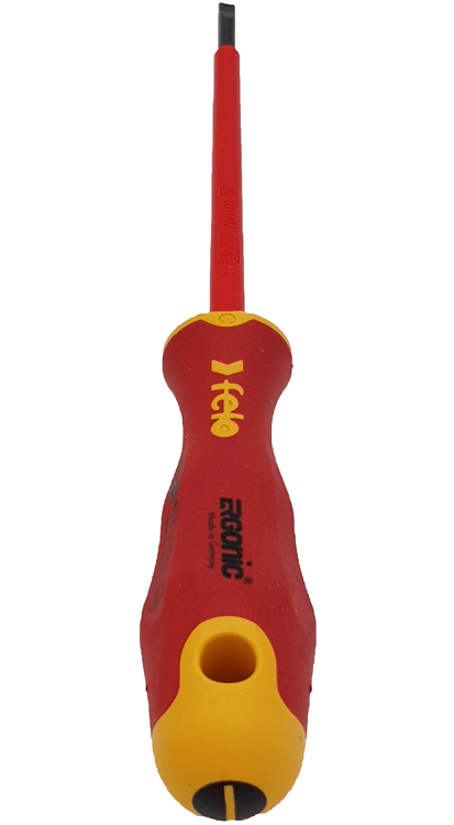 Отвертка диэлектрическая крестовая Felo Ergonic +/- Z 1X80 мм