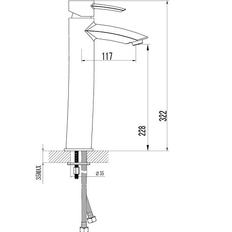 Смеситель для раковины Lemark Atlantiss LM3209C