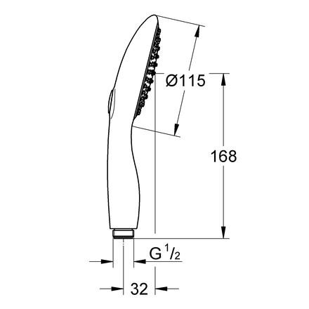 Ручной душ Grohe Power&Soull 115 27671LS0