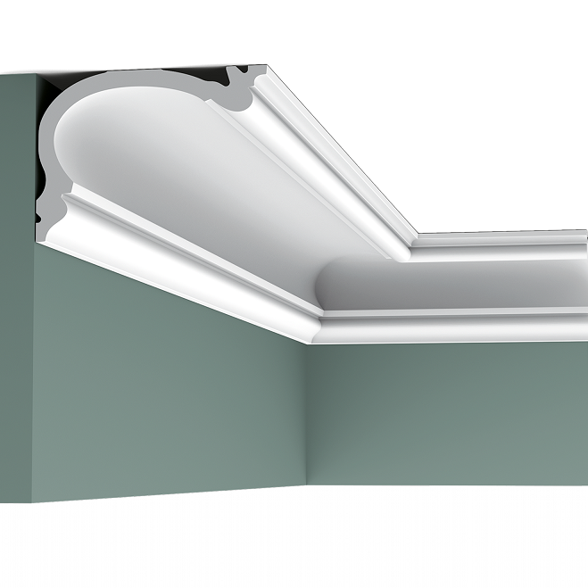 Карниз потолочный полиуретановый Orac Decor Luxxus C341 2000х122х88 мм