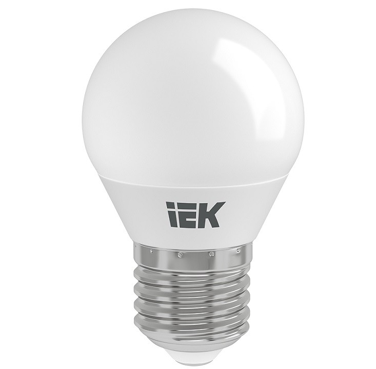 Лампа светодиодная IEK Eco G45 7W Е27 6500К 