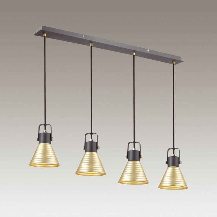 Светильник подвесной Lumion Ollie 3787/4 черный/золотой E14 4х40W