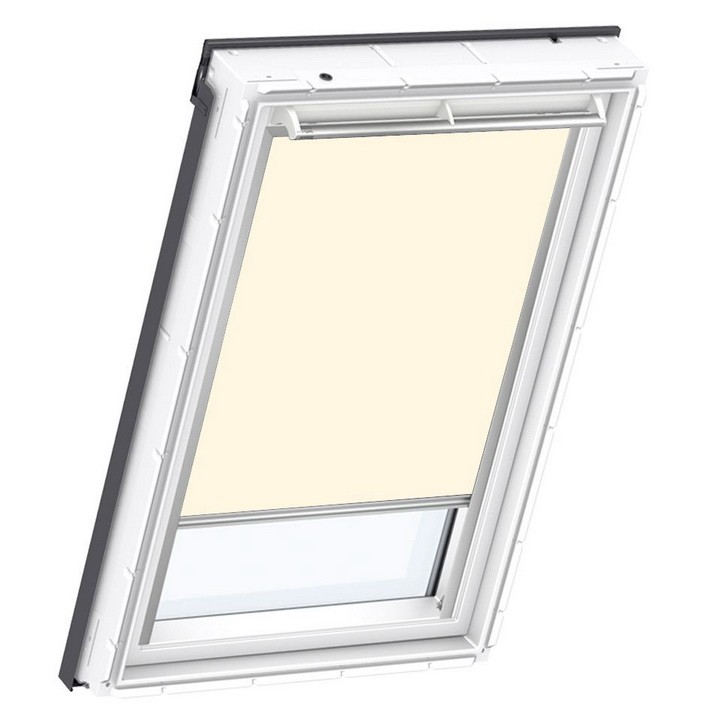 Штора рулонная Velux DKL Сиеста 1085 бежевая (M10) 78х160 см на направляющих