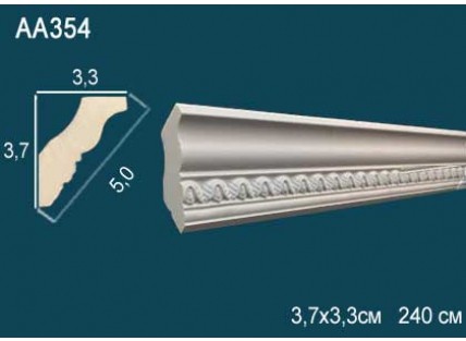 Карниз потолочный полиуретановый Перфект AA354F 2400х37х33 мм