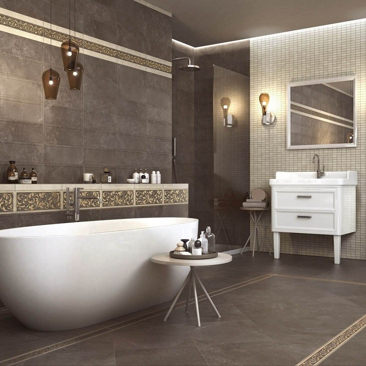 Плитка керамическая Kerama Marazzi MM15110 Орсэ мозаичная коричневая 400х150 мм