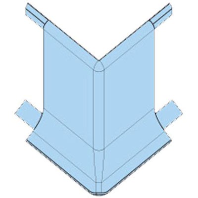 Угол наружный для алюминиевого плинтуса Progress Plast REBAA 80 