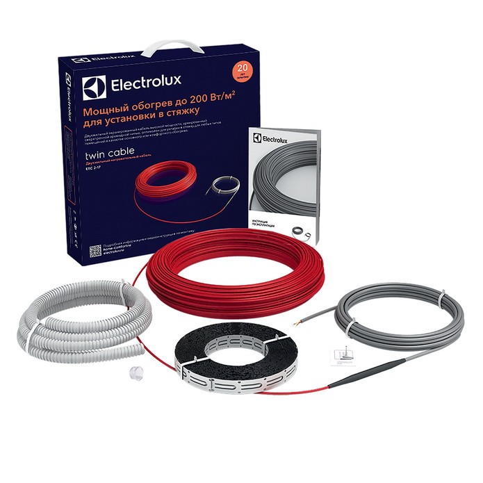 Теплый пол Electrolux Twin Cable ETC 2-17-300 двухжильный 300 Вт 17,7 м