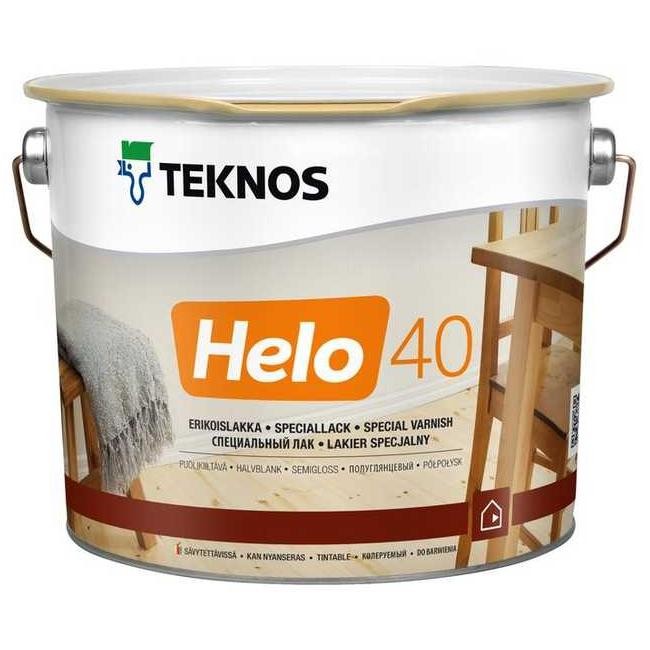 Лак Teknos Helo полуглянцевый 9 л