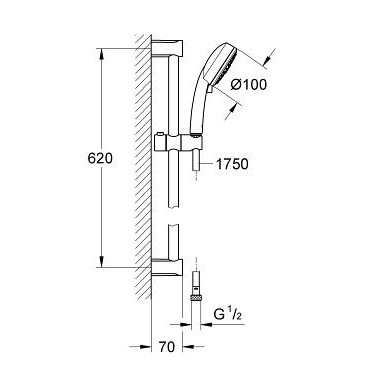 Душевой гарнитур Grohe New Tempesta Cosmopolitan 27579001