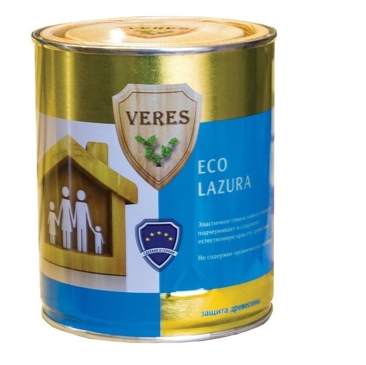 Пропитка для древесины Veres Eco Lazura № 1 бесцветная 0,75 л