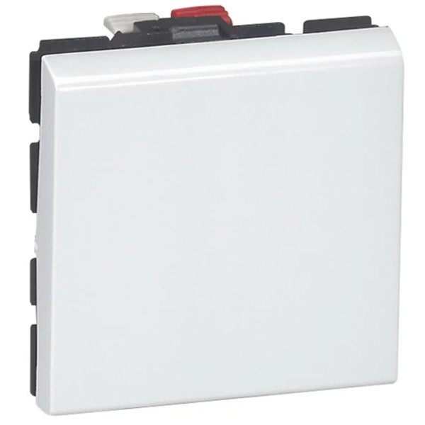 Механизм переключателя Legrand Mosaic 077011 одноклавишный белый