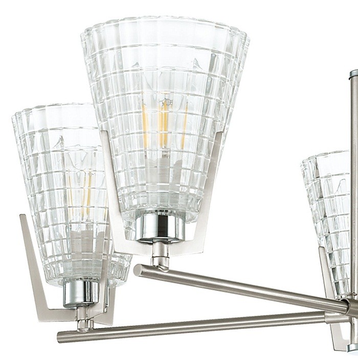 Люстра подвесная Lumion Janna 4409/5C никель/хром E14 5х40W 220V