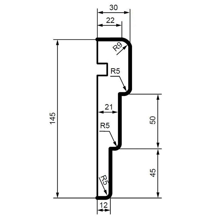 Молдинг фасадный из полистирола Leptonika MC 122 2 м
