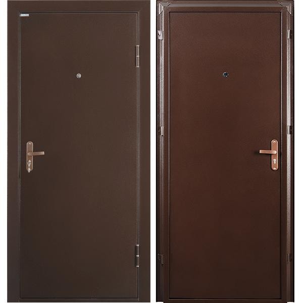 Дверь входная металлическая Промет Б2 Профи правая2050х950 мм Антик медный