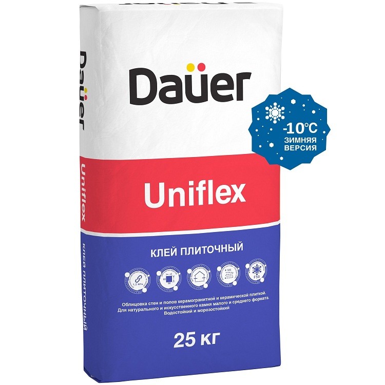 Клей для плитки Dauer Uniflex Зима 25 кг