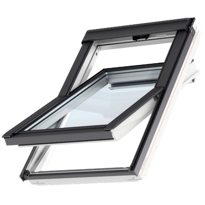 Окно мансардное Velux Premium GGU 0086 супертеплое (CK04) 550x980 мм белое полиуретан
