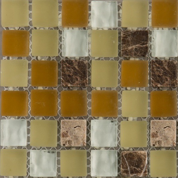 Мозаика из стекла и мрамора Natural Pastel PST-003