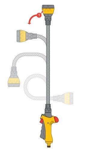 Пистолет-распылитель Hozelock 2683 Flexi Spray на гибкой штанге