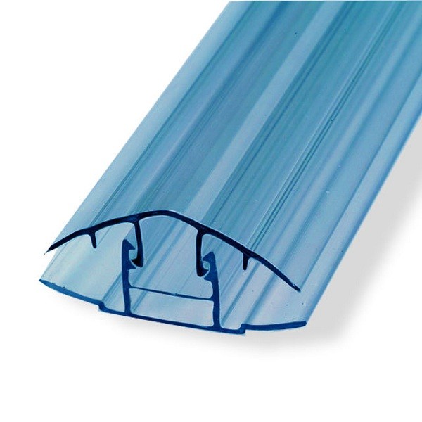 Профиль для поликарбоната Юг-Ойл-Пласт соединительный разъемный 16 мм синий