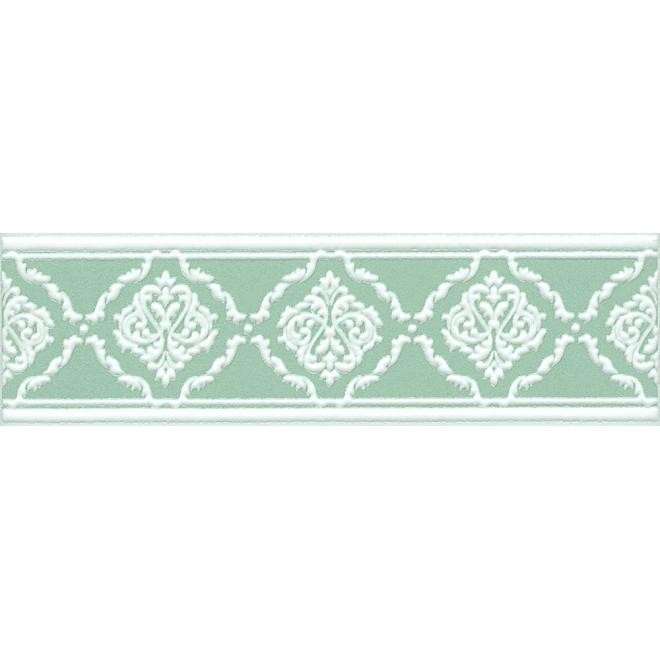Бордюр керамический Kerama Marazzi STG/D562/6307 Петергоф зелёный 250х77 мм
