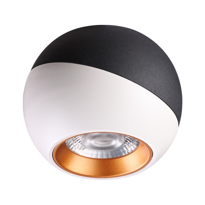 Светильник потолочный светодиодный Novotech Ball 358156 черный с белым 6W 220V