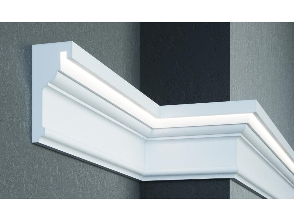 Карниз фасадный из полистирола Leptonika KC 308 LED 2 м