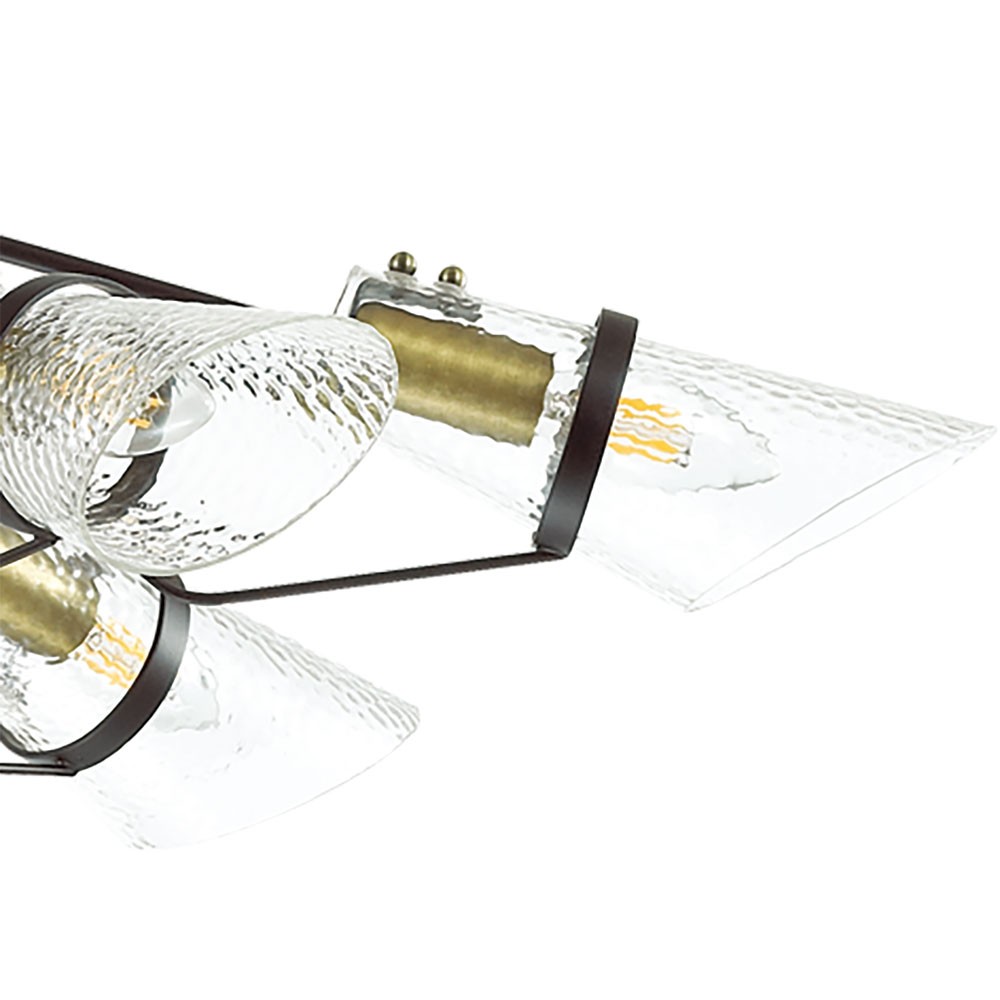 Люстра потолочная Lumion Morgana 4404/8C коричневая E14 8х40W 220V