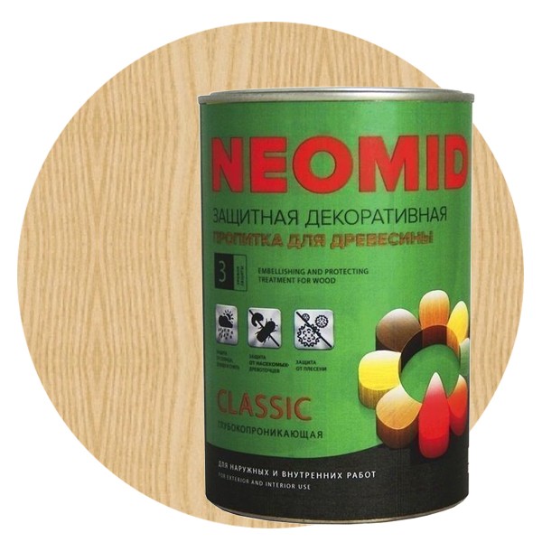 Пропитка для древесины Neomid Bio Color Classic бесцветная 0,9 л
