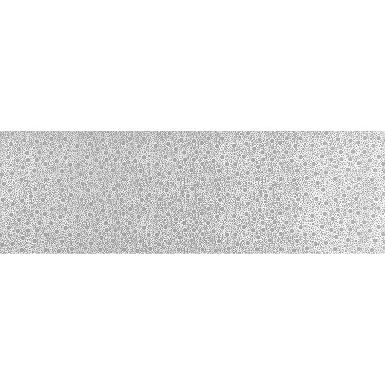Стеновая панель Sibu Structure Line Bubble Silver PF met Silver 2600х1000 мм самоклеящаяся