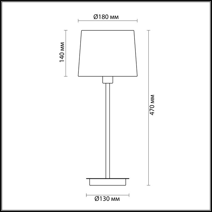 Настольная лампа Odeon Light Edis 4115/1T серая E27 60W