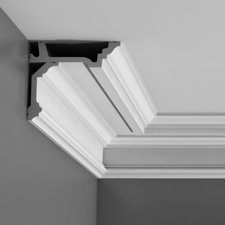 Карниз потолочный полиуретановый Orac Decor Luxxus C305 2000х155х47 мм