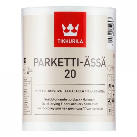 Лак Tikkurila Parketti Assa полуматовый 5 л