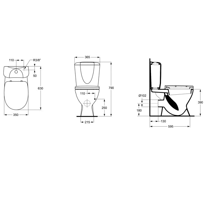 Унитаз-компакт Ideal Standard Eurovit W904201