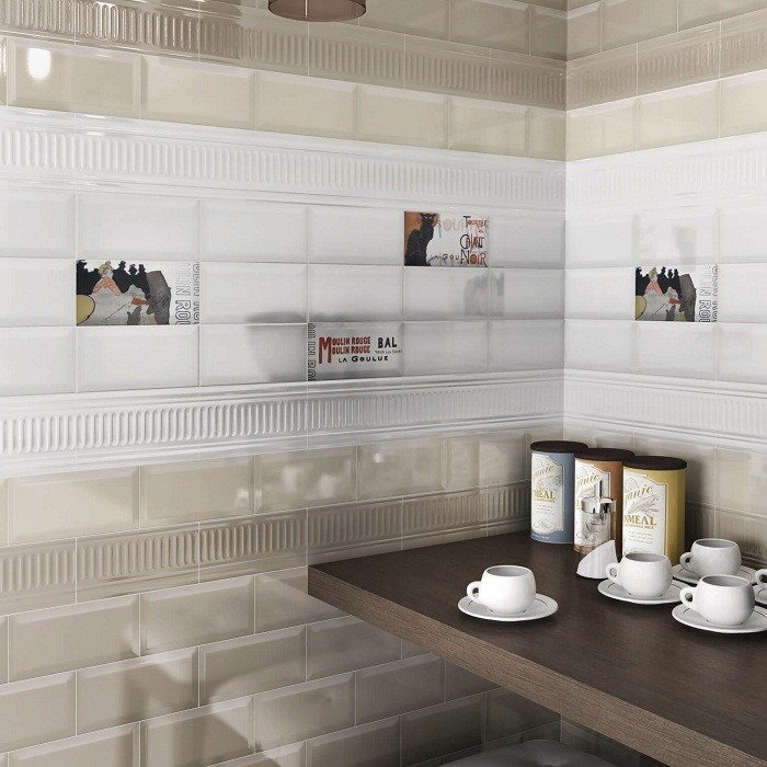Плитка керамическая Kerama Marazzi 19040 Бланше грань белая 200х99 мм