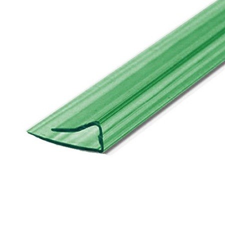 Профиль для поликарбоната Юг-Ойл-Пласт торцевой 8 мм зеленый