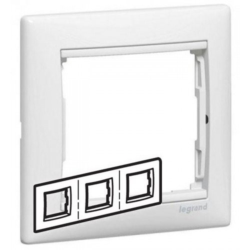 Рамка трехместная Legrand Valena 774453 горизонтальная белая