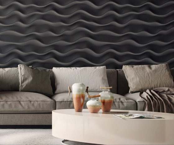 Дизайнерская 3D панель из гипса Artpole Sandy 2 600х600 мм