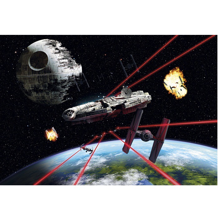 Фотообои бумажные Komar Star Wars Millennium Falcon 8-489 3,68х2,54 м