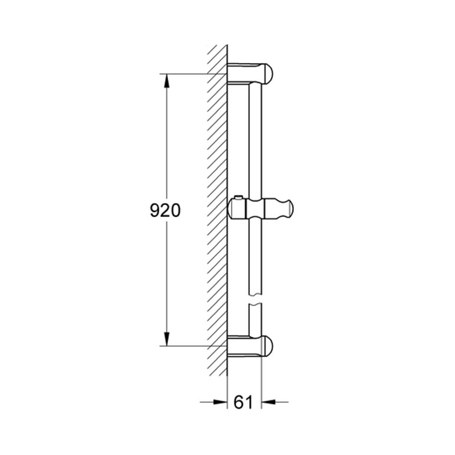 Душевая штанга Grohe Tempesta Classic 27524000 900 мм