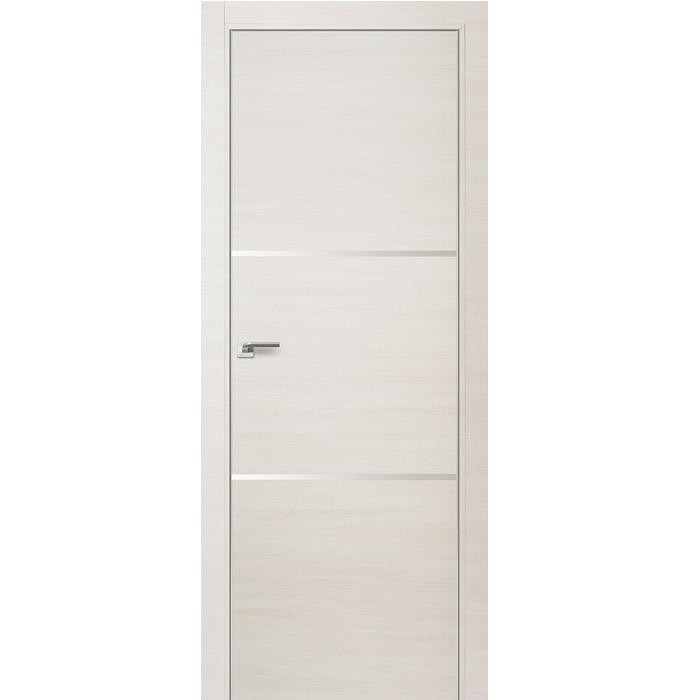 Дверное полотно Profil Doors 2Z экошпон Эшвайт кроскут 2000х600 мм с врезкой под магнитный замок и скрытые петли