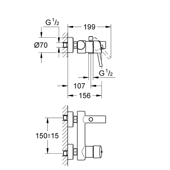 Смеситель для ванны Grohe Concetto 32211001