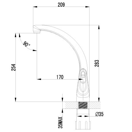 Смеситель для кухни Lemark Luna LM4155C