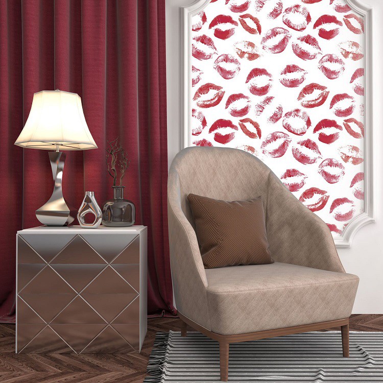 Фотообои виниловые на флизелиновой основе Decocode Воздушный поцелуй 14-0494-AW 2х2,8 м