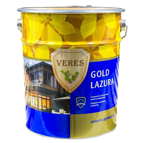 Пропитка для древесины Veres Gold Lazura № 1 бесцветная 10 л