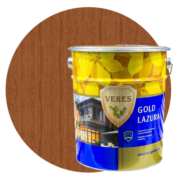 Пропитка для древесины Veres Gold Lazura № 19 Дуб 10 л