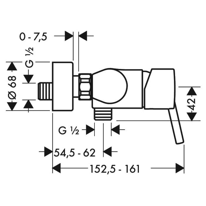 Смеситель для душа Hansgrohe Talis S 32620000