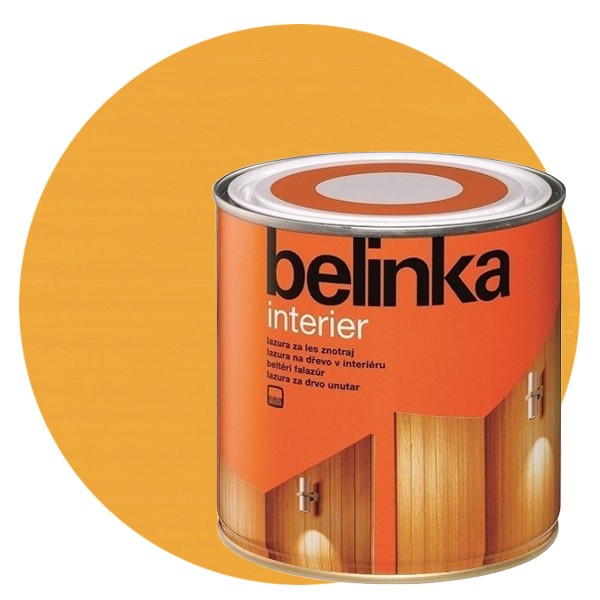 Пропитка для древесины Belinka Interier № 62 Радужно-жёлтый 0,75 л