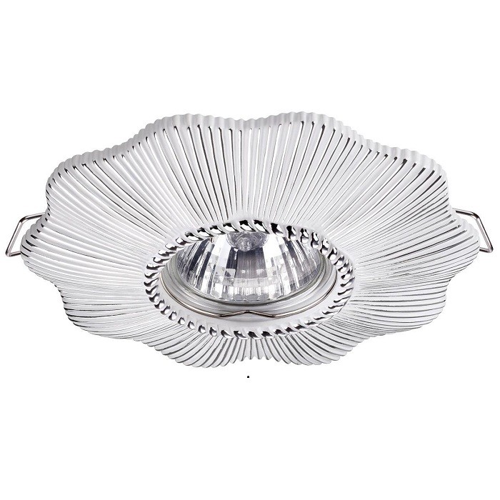 Светильник встраиваемый Novotech Pattern 370492 NT19 000 белый/серебро 50W 220V